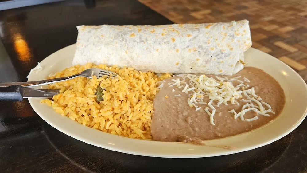 Burrito Dinner with Rice and Beans